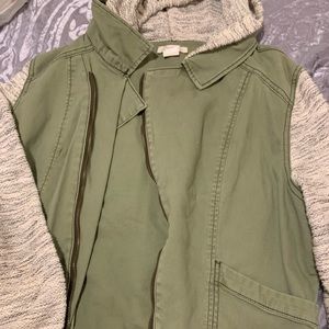 Green and grey jacket